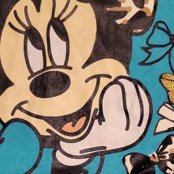 Disney Minnie Mouse Blue and Leopard Dress - Picture 4 of 6